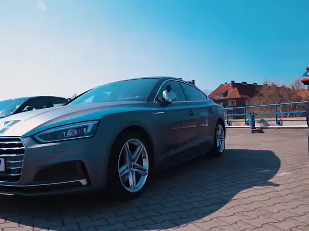 Grey Audi A5 Sportback of Fahrschule Next